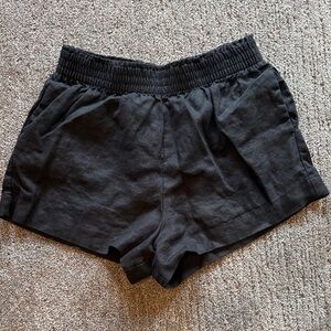 Reformation Black High Waist Women's Shorts